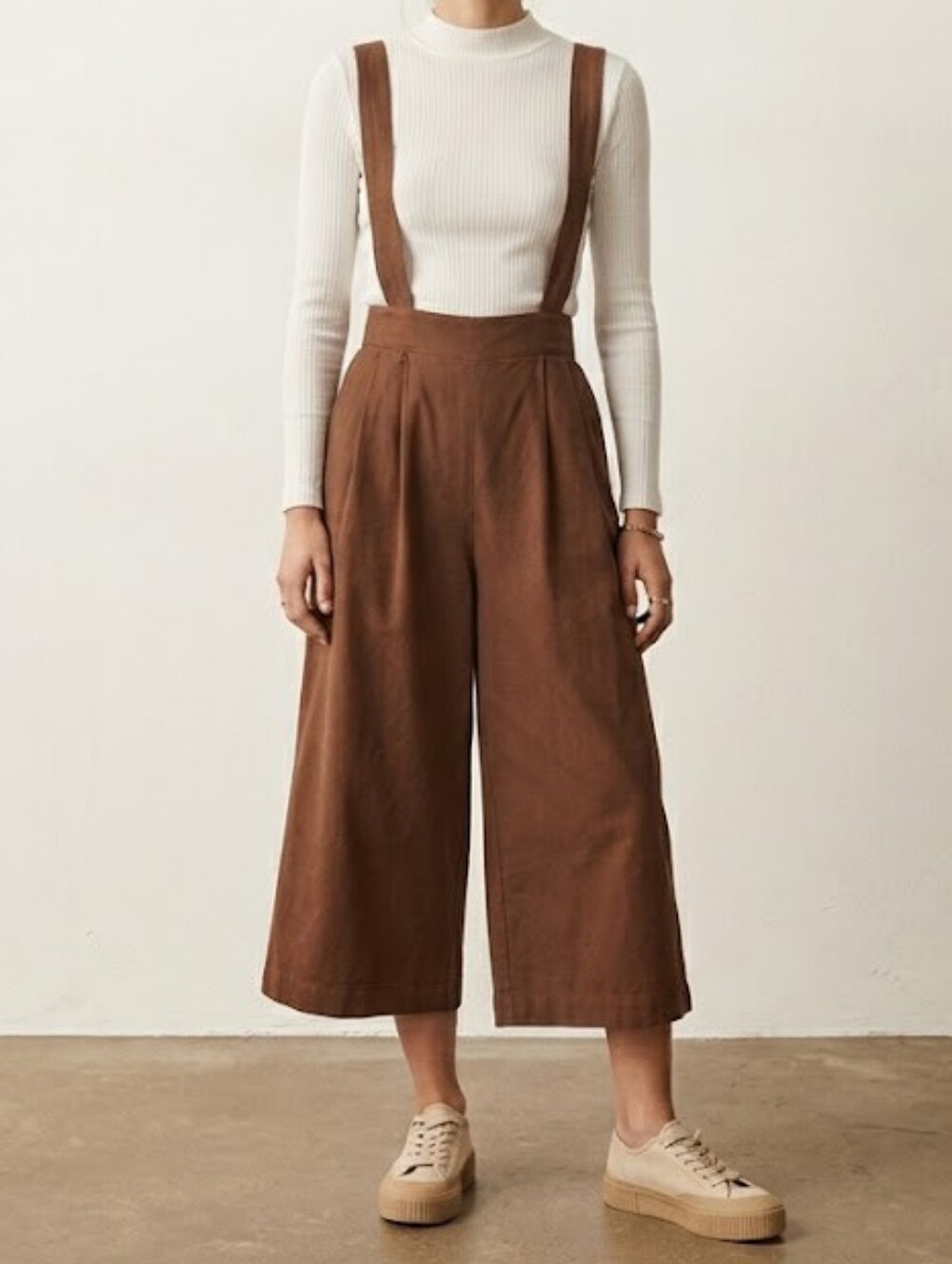 Noul Cotton Wide Leg Crop Jumpsuit